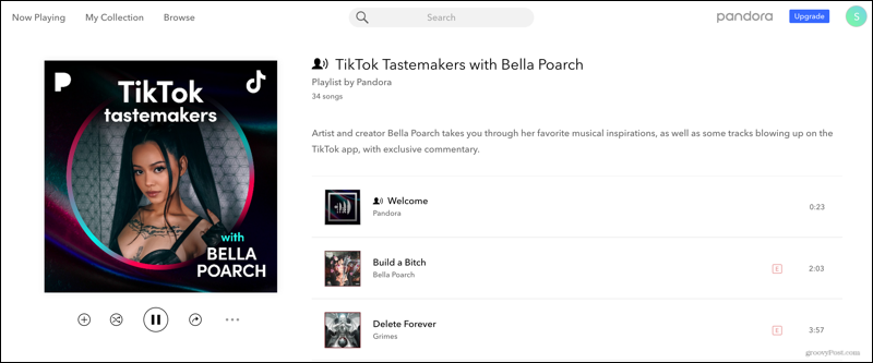 TikTok Tastemakers con Bella Poarch su Pandora