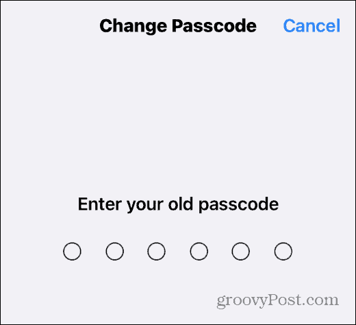 Cambia il codice su iPhone