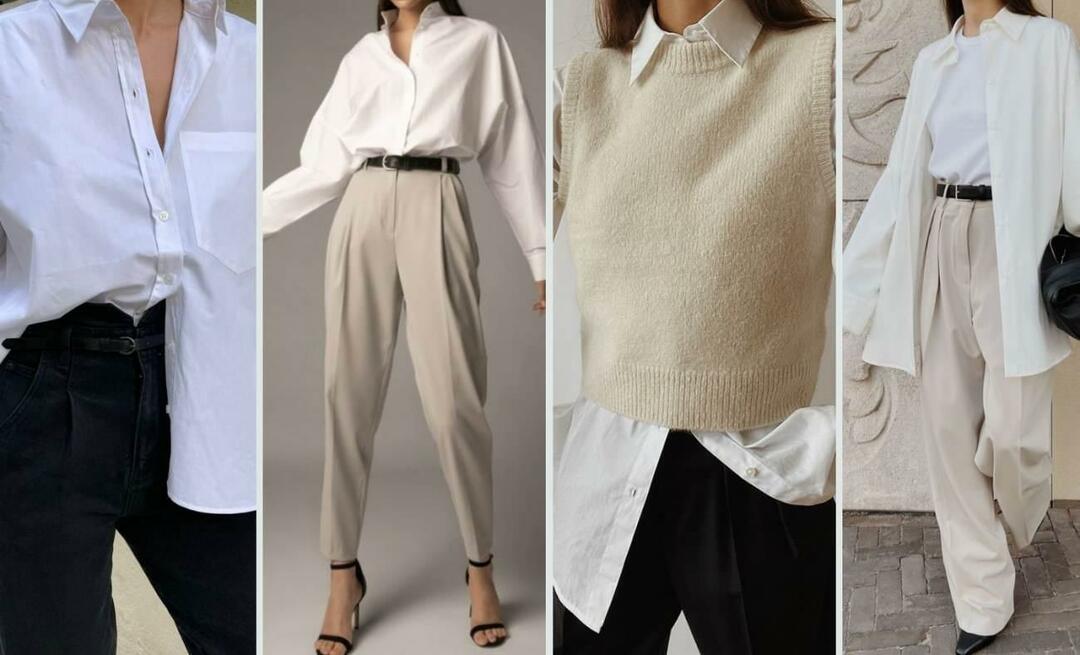 5 diversi stili di combinazioni di camicie bianche speciali per la stagione autunnale!