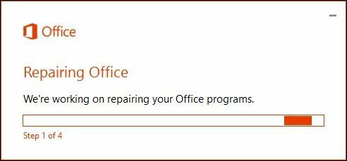 Riparazione di Office 365 6