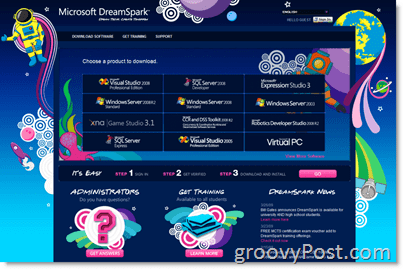 Home page di Microsoft DreamSpark - Software gratuito per studenti universitari e delle scuole superiori