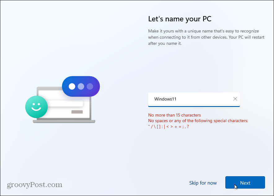 Nome PC Windows 11