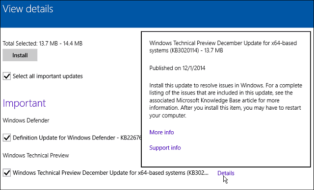 Aggiornamento di Windows 10 a dicembre