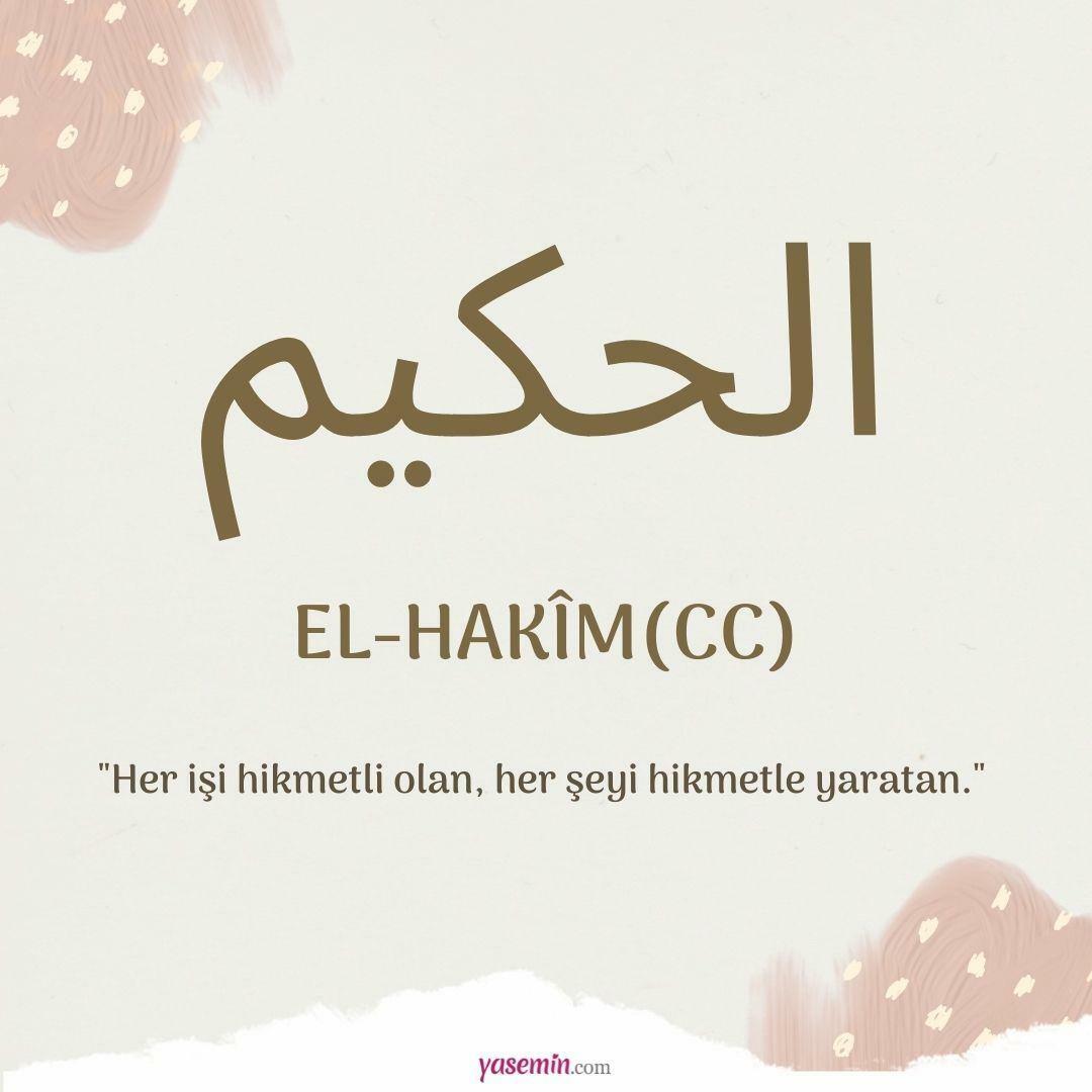Cosa significa al-Hakim (cc)?