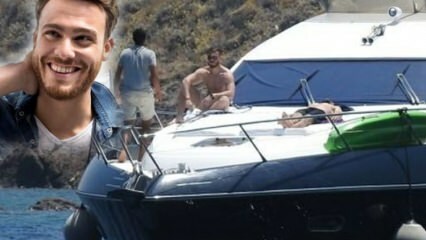 Kerem Bursin è stato visto alla ricerca di cozze al mare!