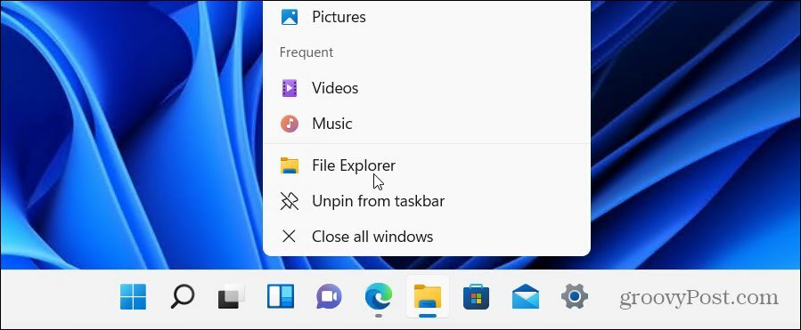  avvia Esplora file Windows 11