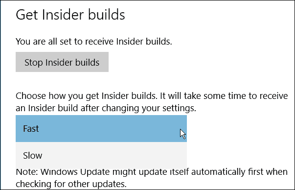 Build di Windows 10 Insider