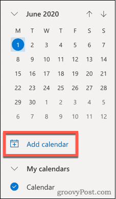 Aggiungi l'icona del calendario in Outlook