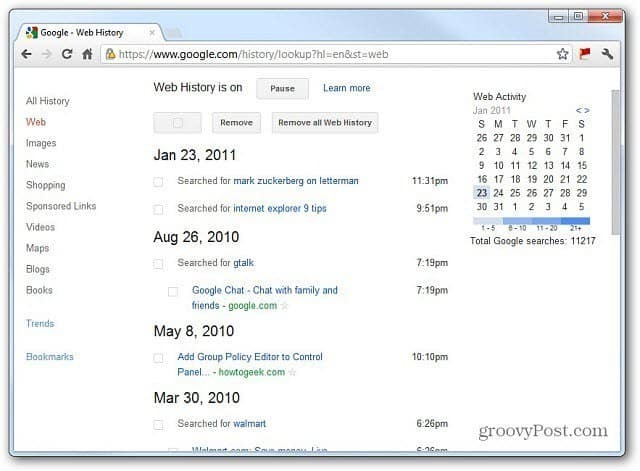 Privacy di Google: rimuovi la tua cronologia web di Google prima del 1 ° marzo