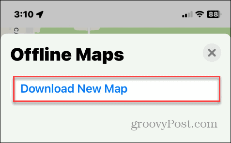 Scarica la nuova mappa per l'utilizzo offline