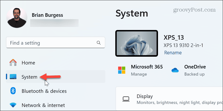 impostazioni di sistema windows 11