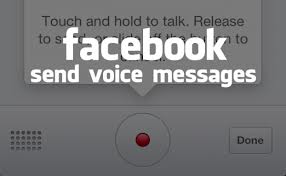 messaggio vocale di Facebook
