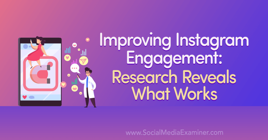 Migliorare il coinvolgimento di Instagram: la ricerca rivela cosa funziona di Anna Sonnenberg su Social Media Examiner.