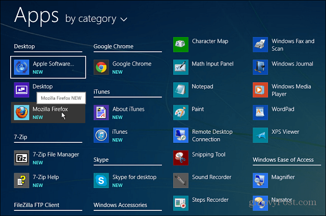Tutte le app Windows 8.1