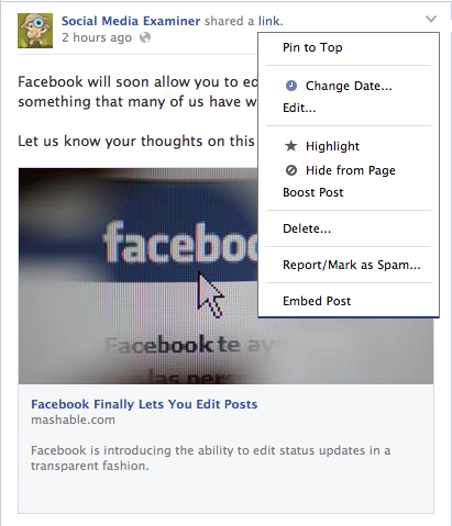 Modifica di Facebook