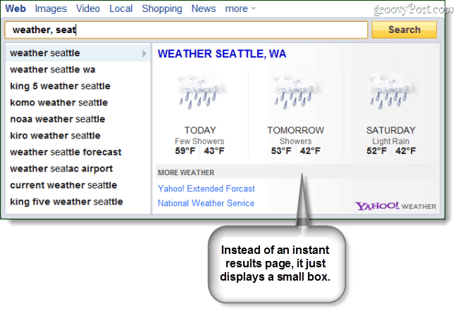 Yahoo lancia "Search Direct" in risposta a Google Instant