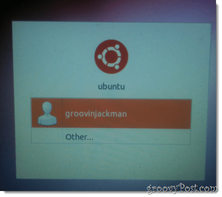 scegli il nuovo utente ubuntu