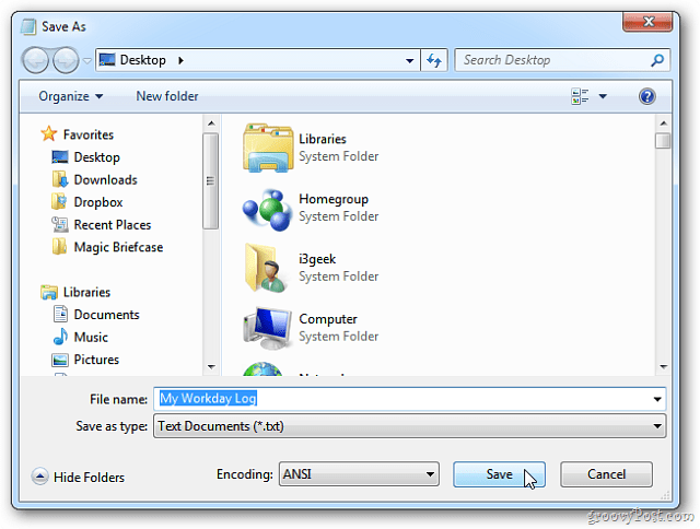 Blocco note di Windows: creare registri timestamp