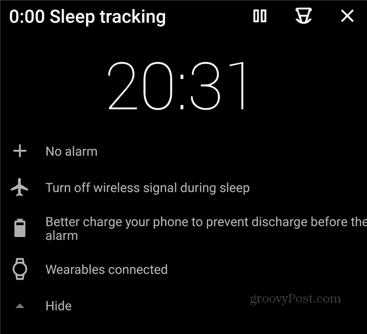 dormire come Android Wear OS