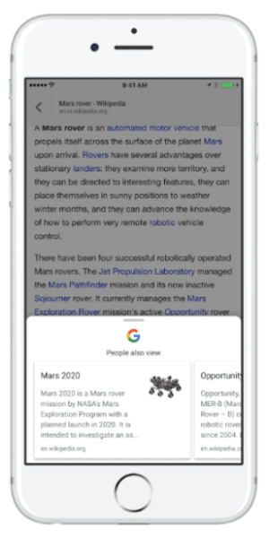 Google presenta il nuovo strumento di rilevamento dei contenuti nell'App Google per iOS.
