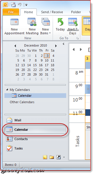 Google Calendar a Outlook 2010