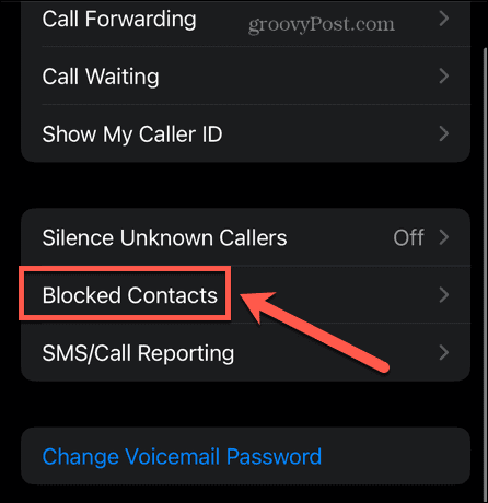 contatti bloccati iphone