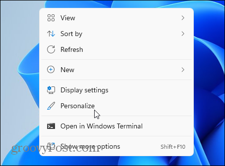 Personalizza Windows 11