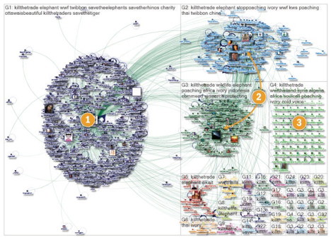mappare le conversazioni degli hub di Twitter