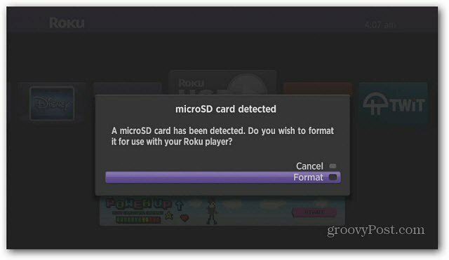 Scheda microSD rilevata
