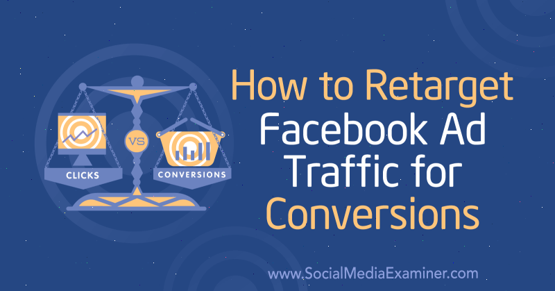 Come retargetizzare il traffico pubblicitario di Facebook per le conversioni: Social Media Examiner
