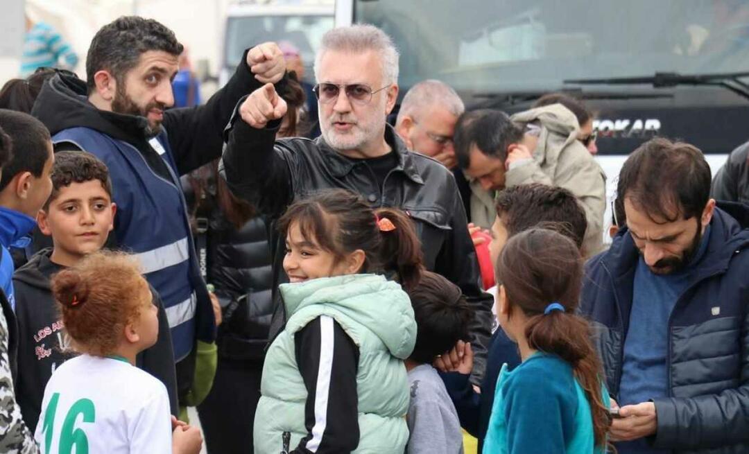 Tamer, che si è recato nella zona del terremoto, ha incontrato i bambini di Karadağ! 