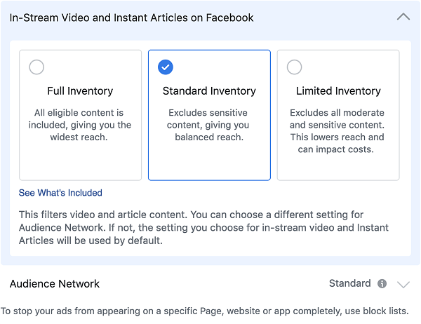 Facebook ha introdotto un nuovo filtro dell'inventario che renderà più facile per gli inserzionisti controllare il proprio profilo di sicurezza del marchio su diverse forme di media.