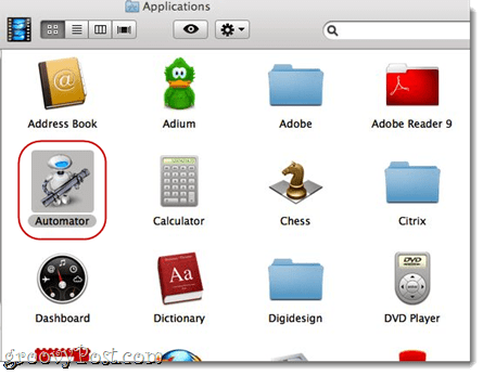 Combina PDF con Automator tramite Mac OS X.