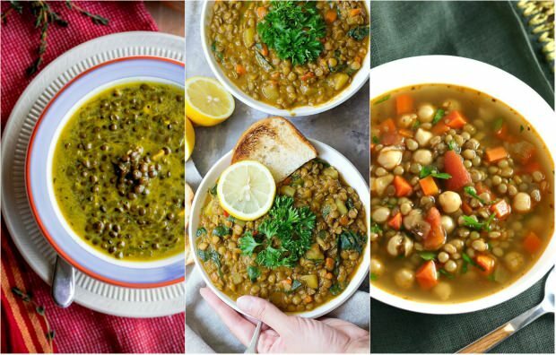 Ricetta deliziosa zuppa di lenticchie verdi condita
