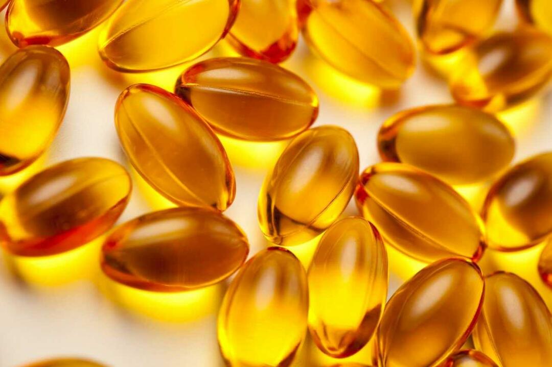 La vitamina E può anche essere integrata sotto forma di pillola.