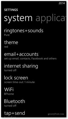 Windows Phone 8 personalizza le impostazioni della schermata di blocco
