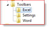 rimuovere la mini barra degli strumenti in Excel 2010