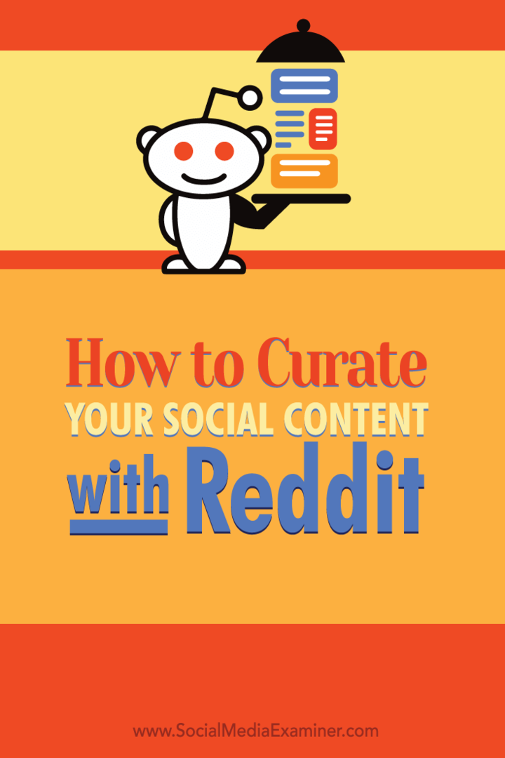 cura i contenuti con reddit