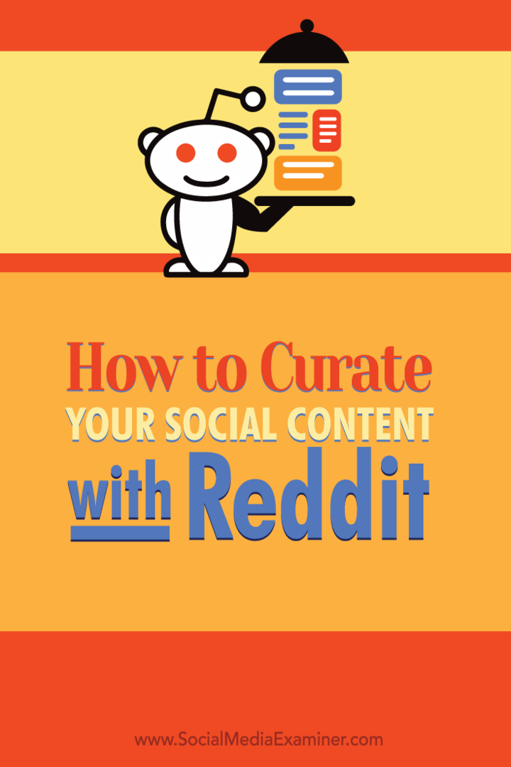 Come curare i tuoi contenuti social con Reddit: Social Media Examiner