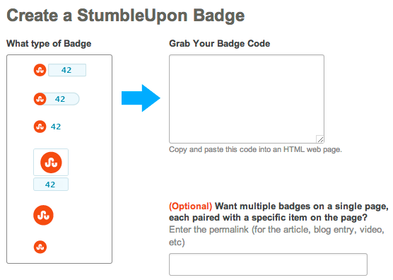 distintivo di stumbleupon