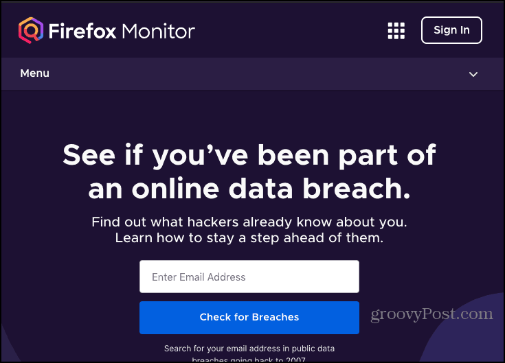 Email o password compromessa? Firefox Monitor è su di esso