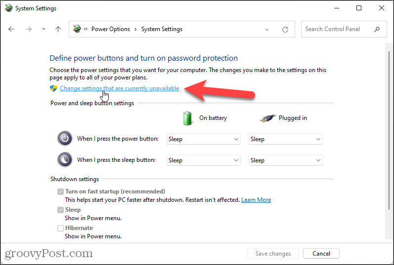 Modificare le impostazioni attualmente non disponibili in Windows 11