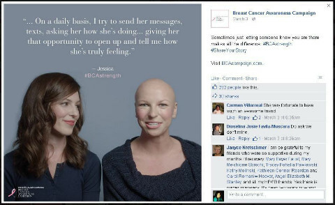 estee lauder campagna di sensibilizzazione sul cancro al seno