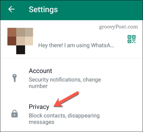 Apri le impostazioni sulla privacy di Android