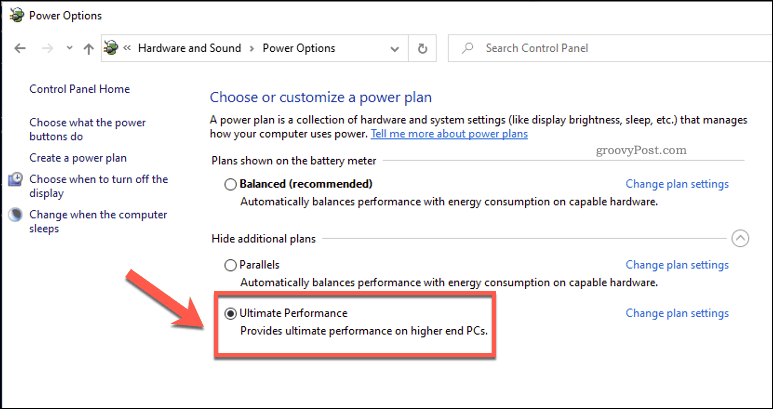 Abilita la modalità Ultimate Performance in Windows 10