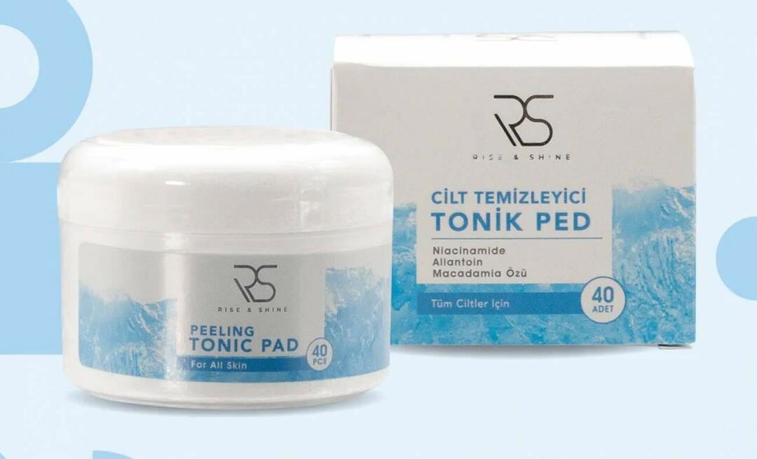 Cosa fa Rise and Shine Peeling Tonic Pad e come usarlo? 