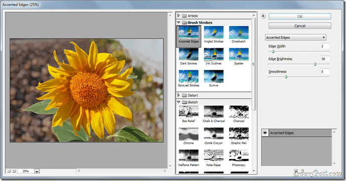 GroovyPost insegna Photoshop: le basi dei filtri tra cui Liquify