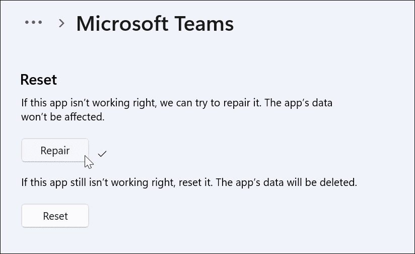 Correggi lo schermo bianco di Microsoft Teams