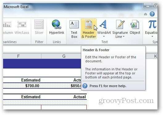 Filigrana Excel 