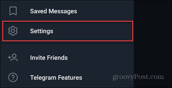 Impostazioni di Telegram su Android